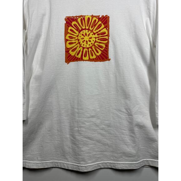 Crazy Shirts Hawaii Original 3/4 Sleeve Women's Sunburst T-Shirt White Size 2XL - Picture 3 of 12